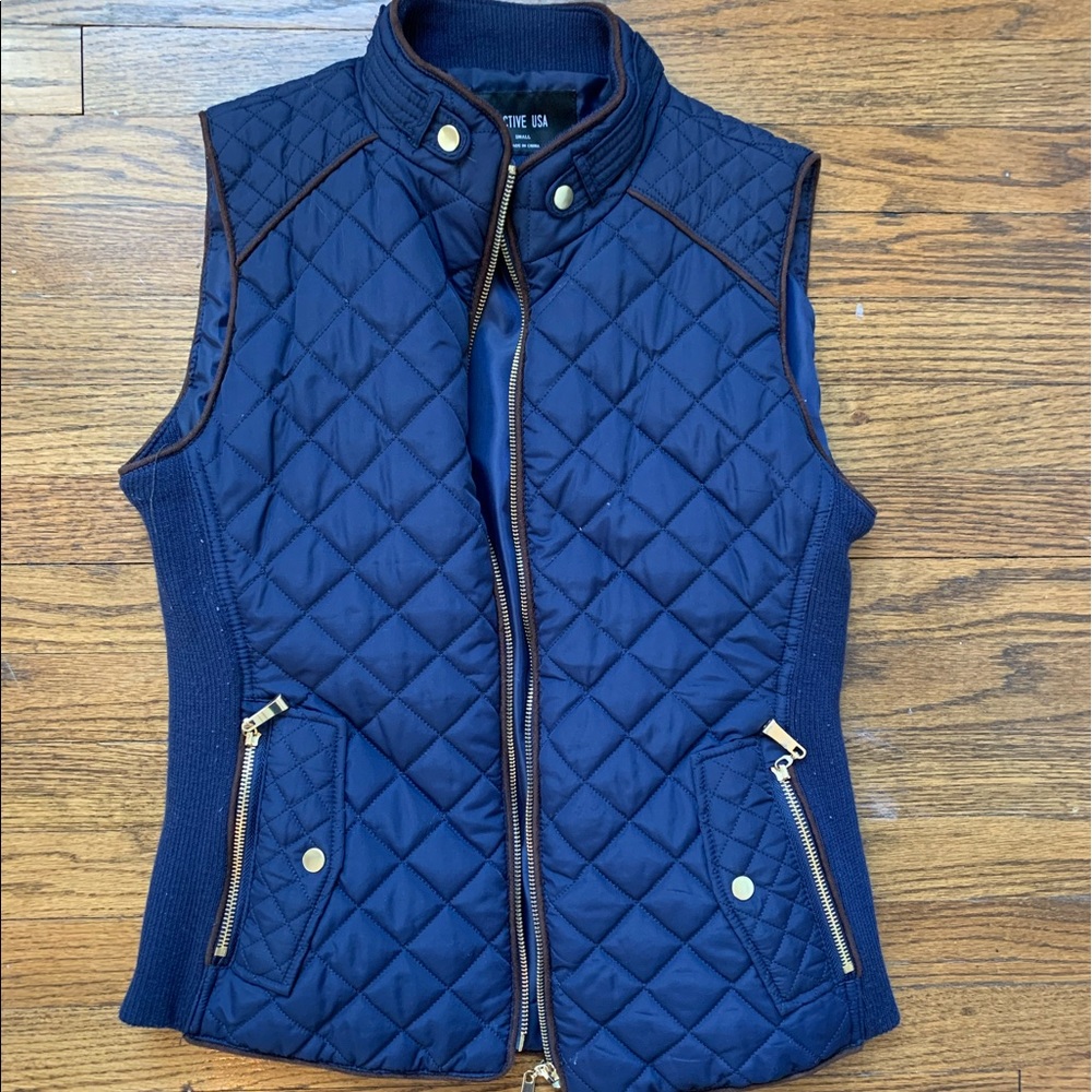 Navy vest